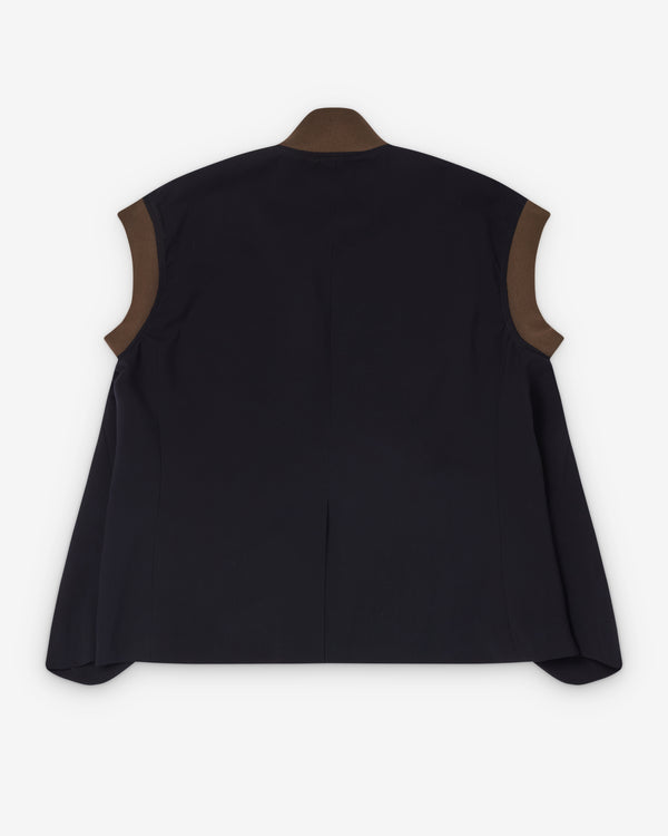 Sacai  - Women's Nylon Twill Suiting Vest - (Khaki/Navy)