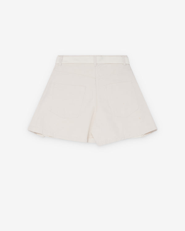 Sacai  - Women's Wool Suiting X Denim Shorts - (Black/Blue)