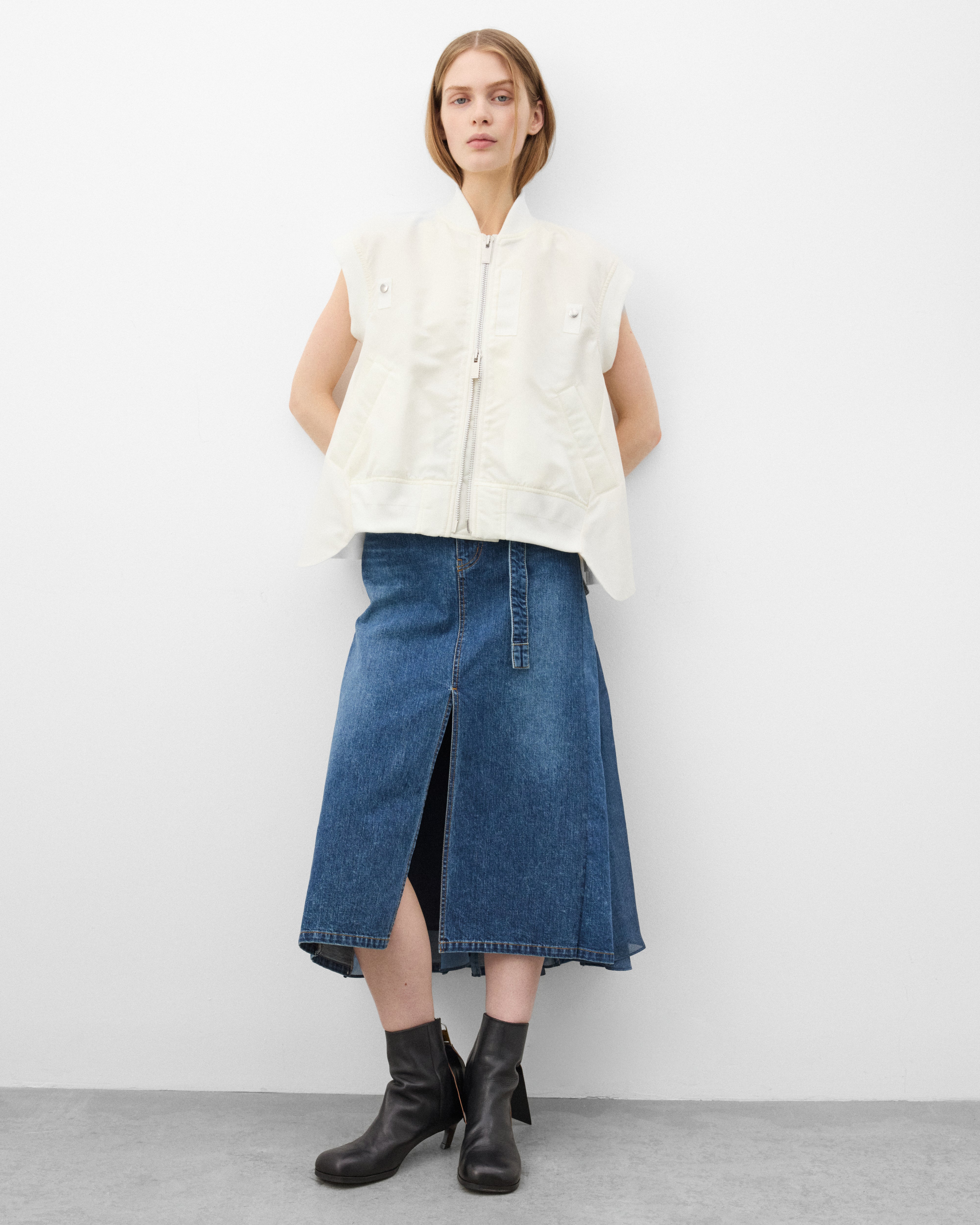 Sacai : Women's Denim Skirt (Blue) | Dover Street Market London