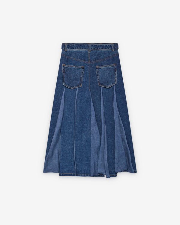 Sacai  - Women's Denim Skirt - (Blue)