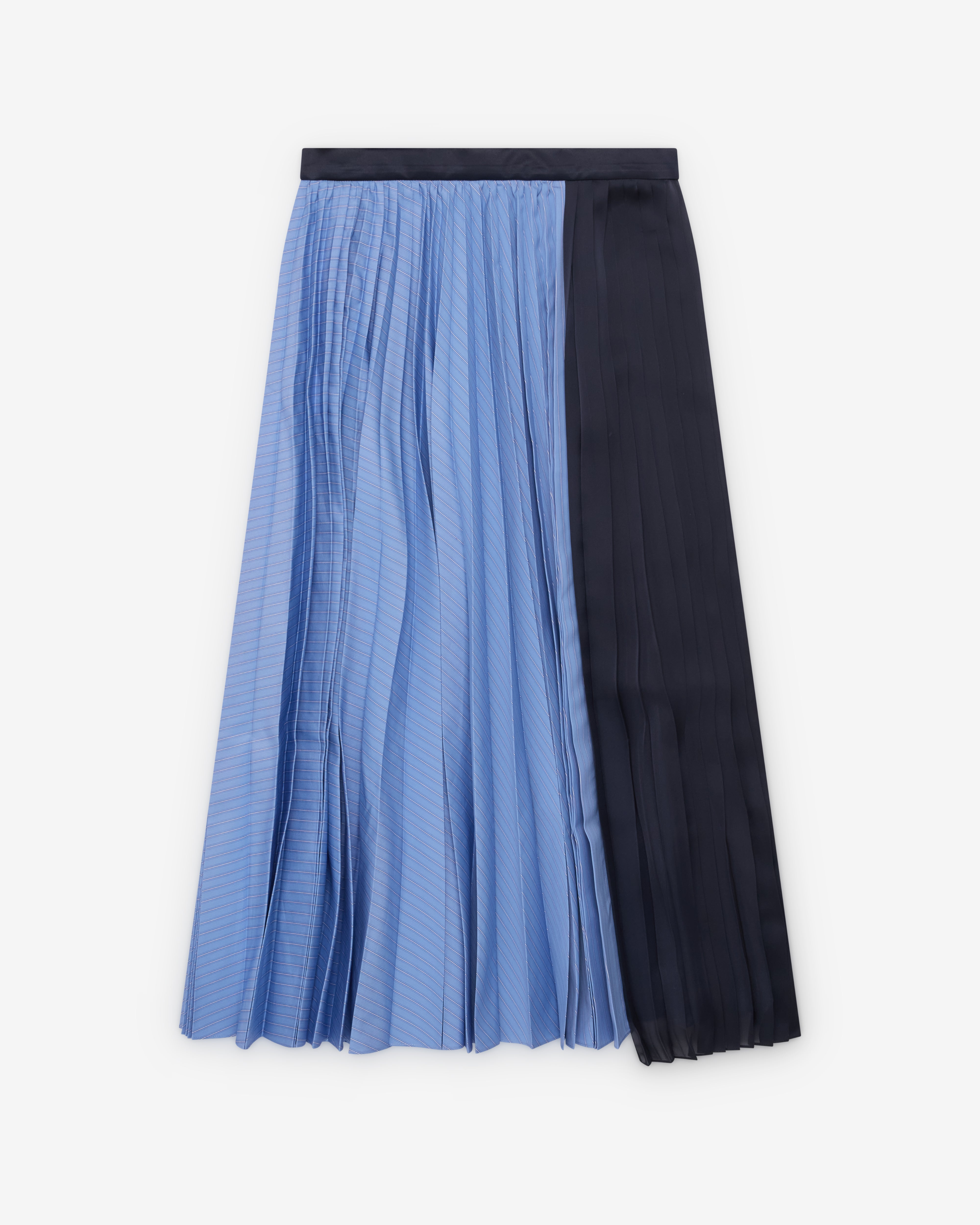 Sacai : Women's Poplin Skirt (Blue/Black) | Dover Street Market London