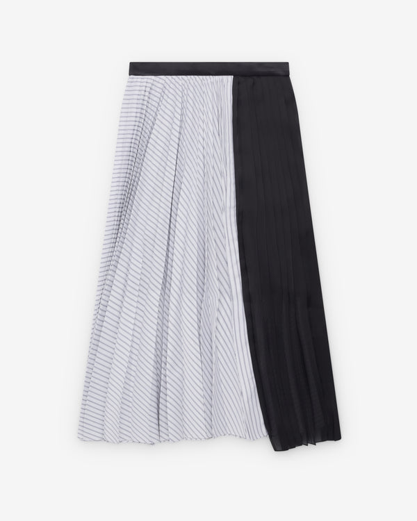 Sacai  - Women's Poplin Skirt - (White/Black)