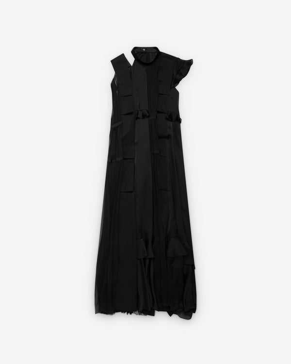 Sacai  - Women's Fabric Mix Dress - (Black)