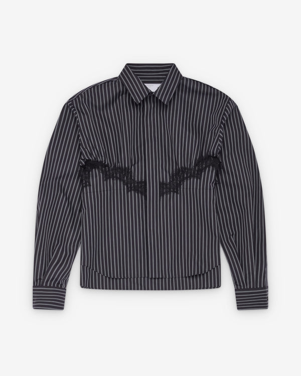 Sacai - Women's Poplin Stripe Shirt - (Black)