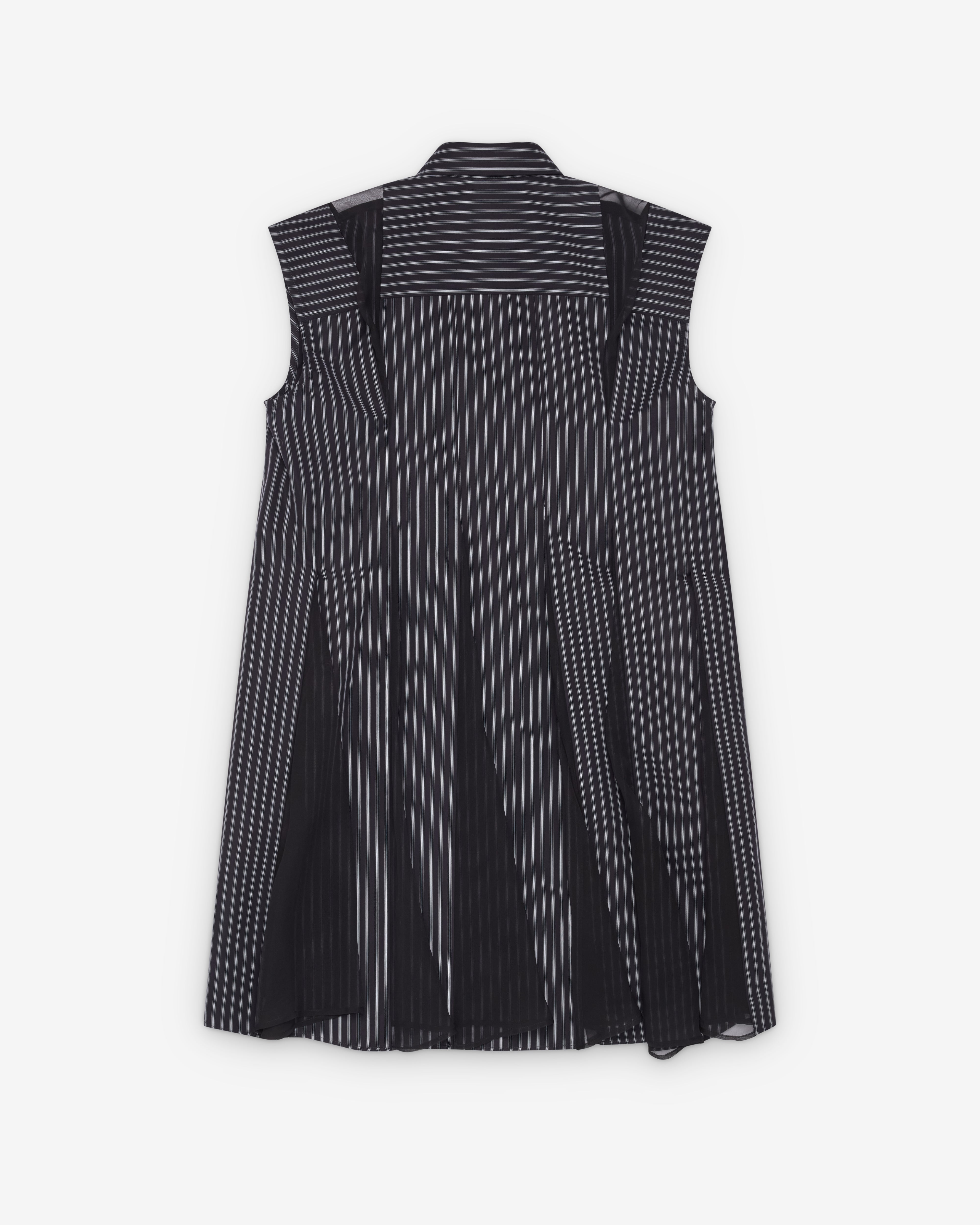 Sacai : Women's Poplin Dress (Black Stripe) | Dover Street Market