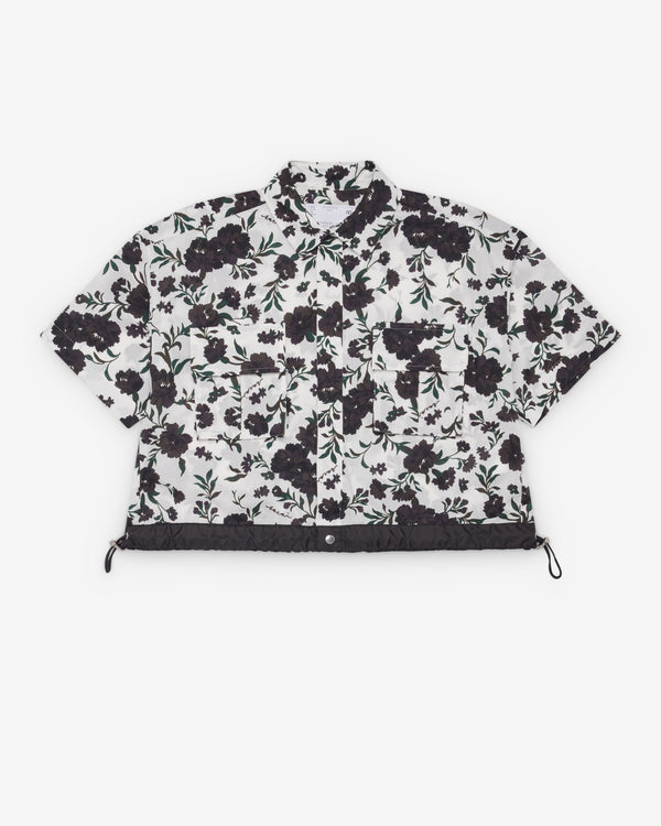 Sacai  - Women's Floral Shirt - (Black/White)