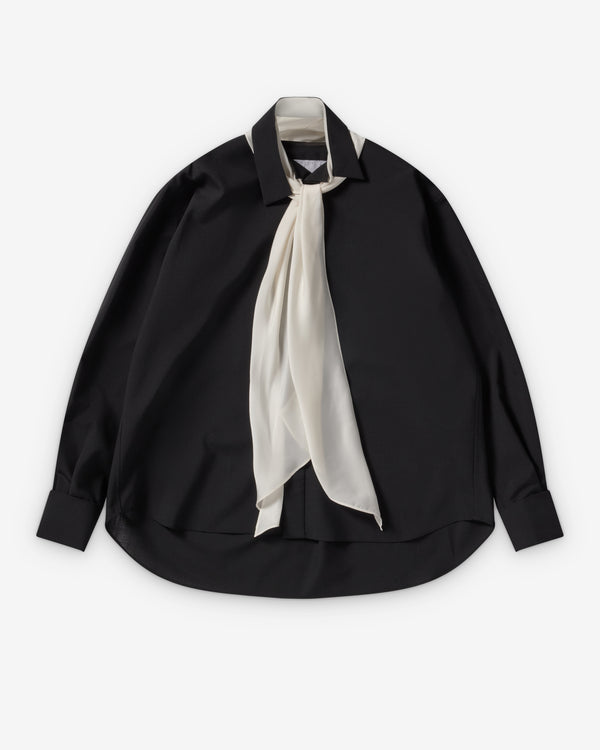 Sacai  - Women's Suiting Shirt - (Black/Cream)