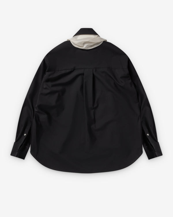 Sacai  - Women's Suiting Shirt - (Black/Cream)