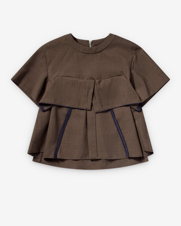 Sacai  - Women's Suiting Pullover - (Khaki)