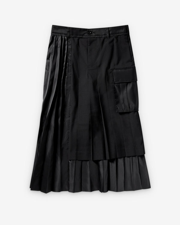 Sacai  - Women's Suiting Twill Skirt - (Black)