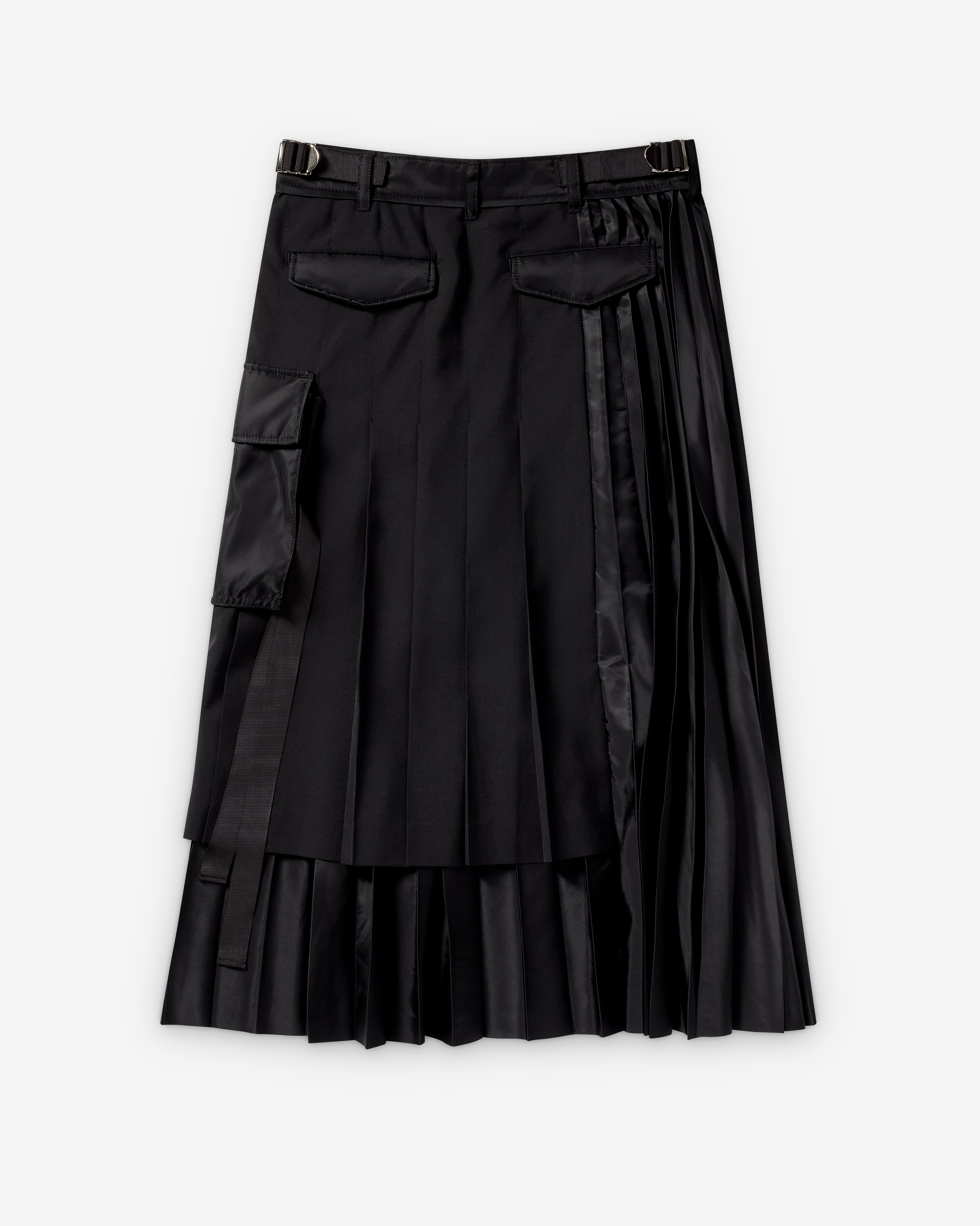 Sacai : Women's Suiting Twill Skirt (Black) | Dover Street Market