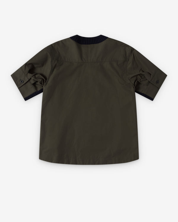 Sacai  - Women's Cashmere Sweater T-Shirt - (Khaki/Navy)