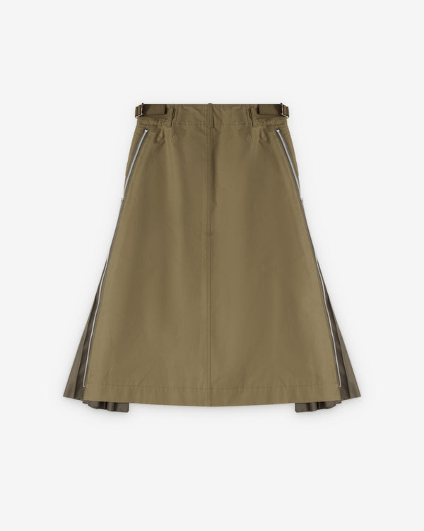 Sacai  - Women's Cotton Weather Skirt - (Khaki/Brown)