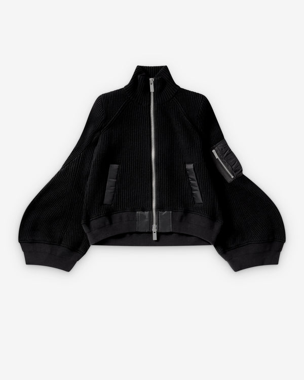Sacai  - Women's Knit Blouson - (Black)