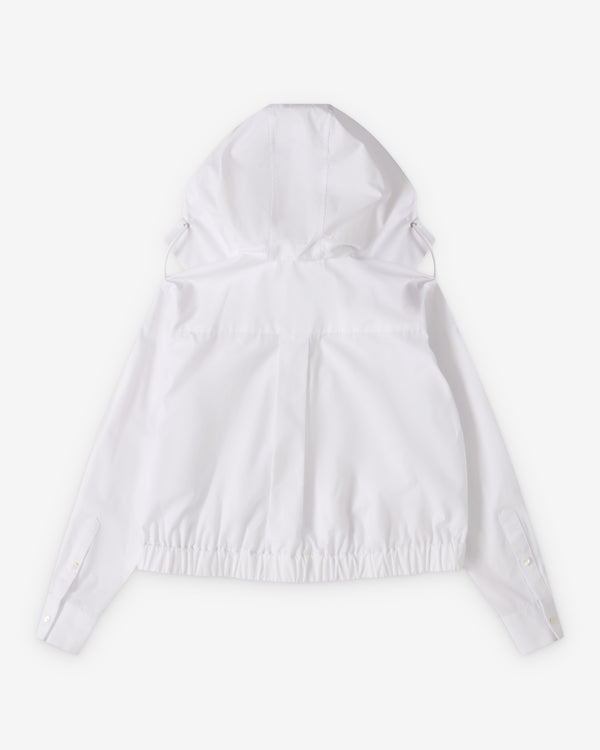 Sacai  - Women's Poplin Hoodie - (White)