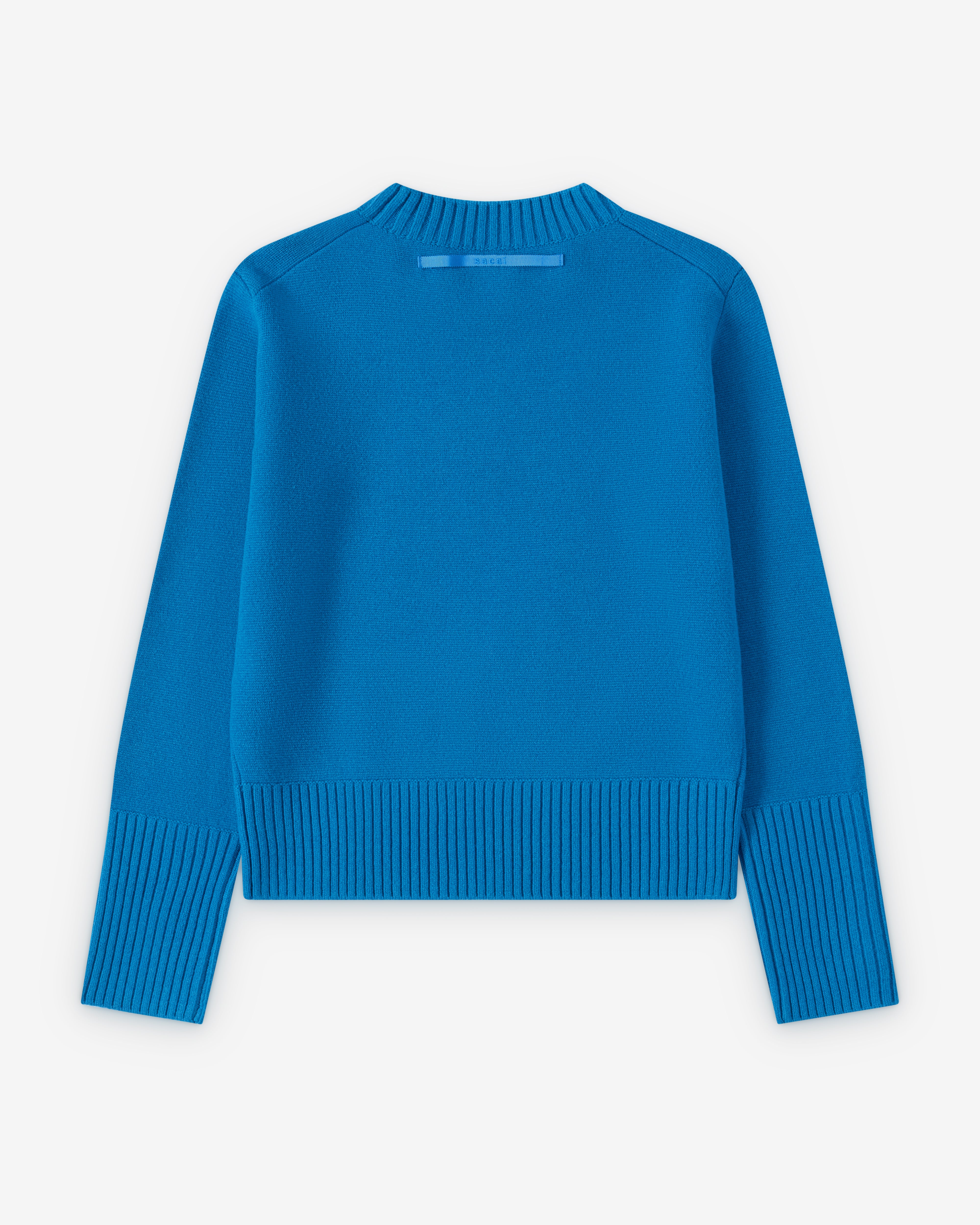 Sacai : Women's Wool Knit Pullover (Blue) | Dover Street Market London