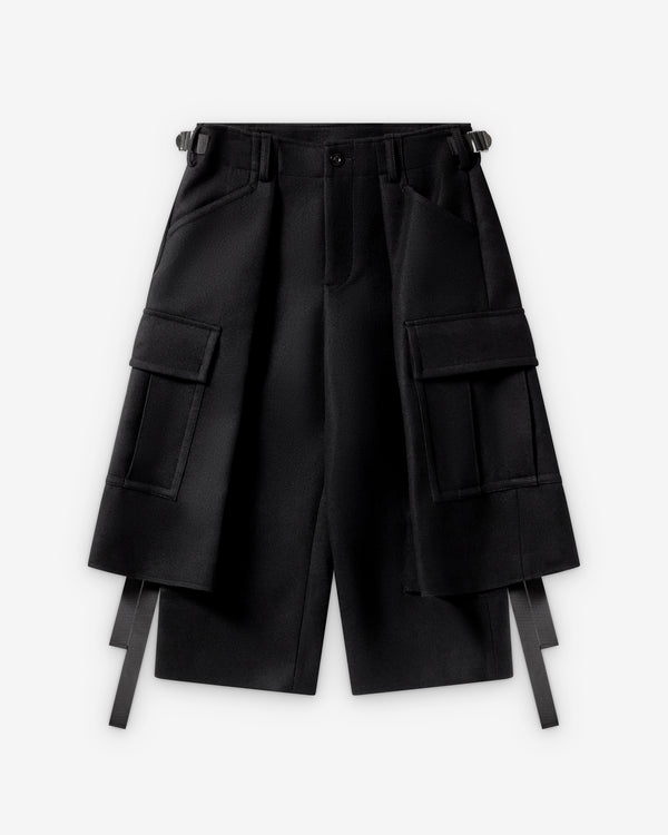 Sacai  - Women's Wool Melton Pants - (Black)