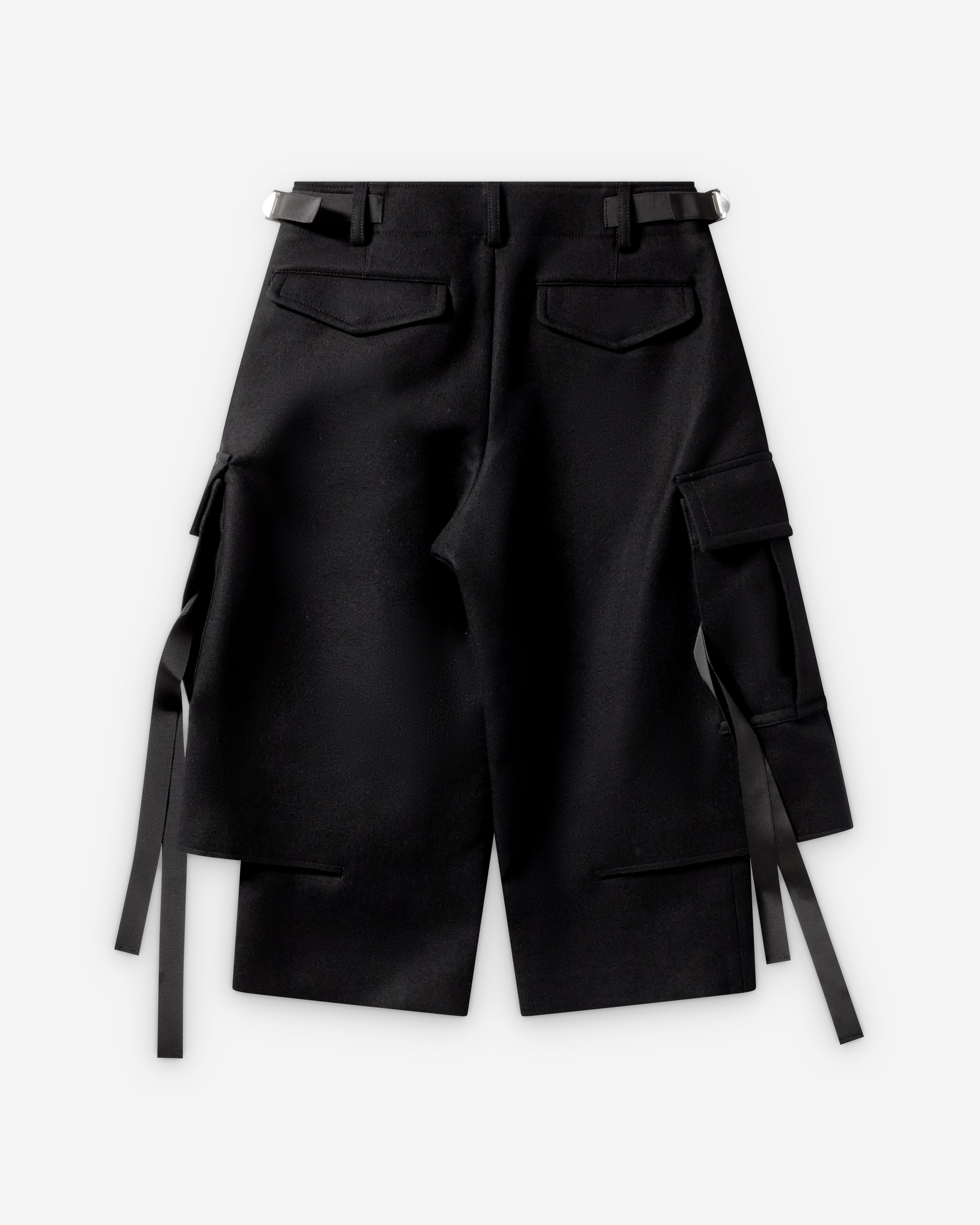 Sacai : Women's Wool Melton Pants (Black) | Dover Street Market London