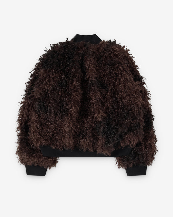 Sacai  - Women's Curly Faux Fur Blouson - (Brown)