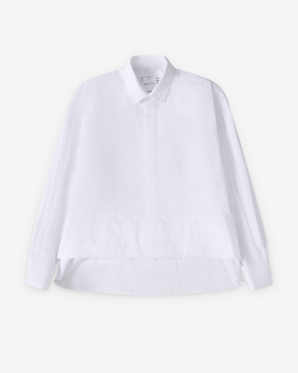 Sacai  - Women's Belted Poplin Shirt - (White)