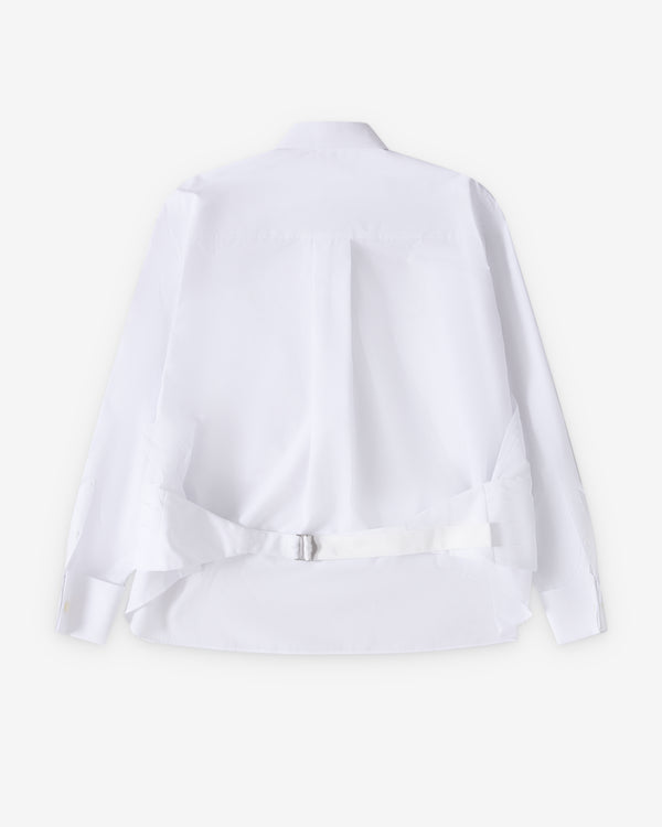 Sacai  - Women's Belted Poplin Shirt - (White)