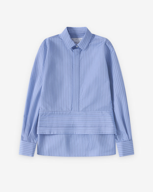 Sacai  - Women's Belted Poplin Shirt - (Blue)