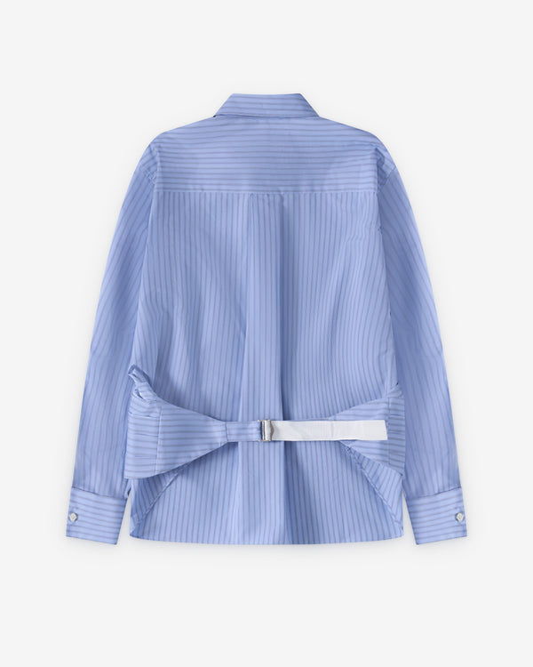 Sacai  - Women's Belted Poplin Shirt - (Blue)