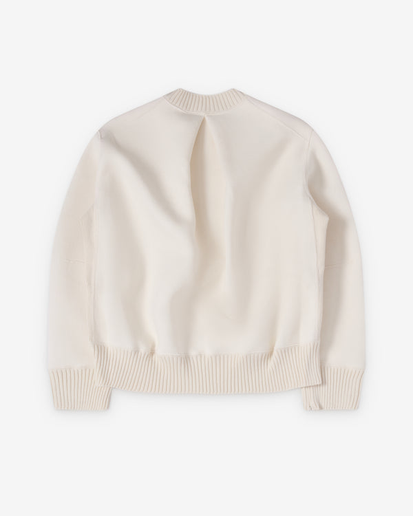 Sacai  - Women's Cotton Cashmere Knit Pullover - (Creme)