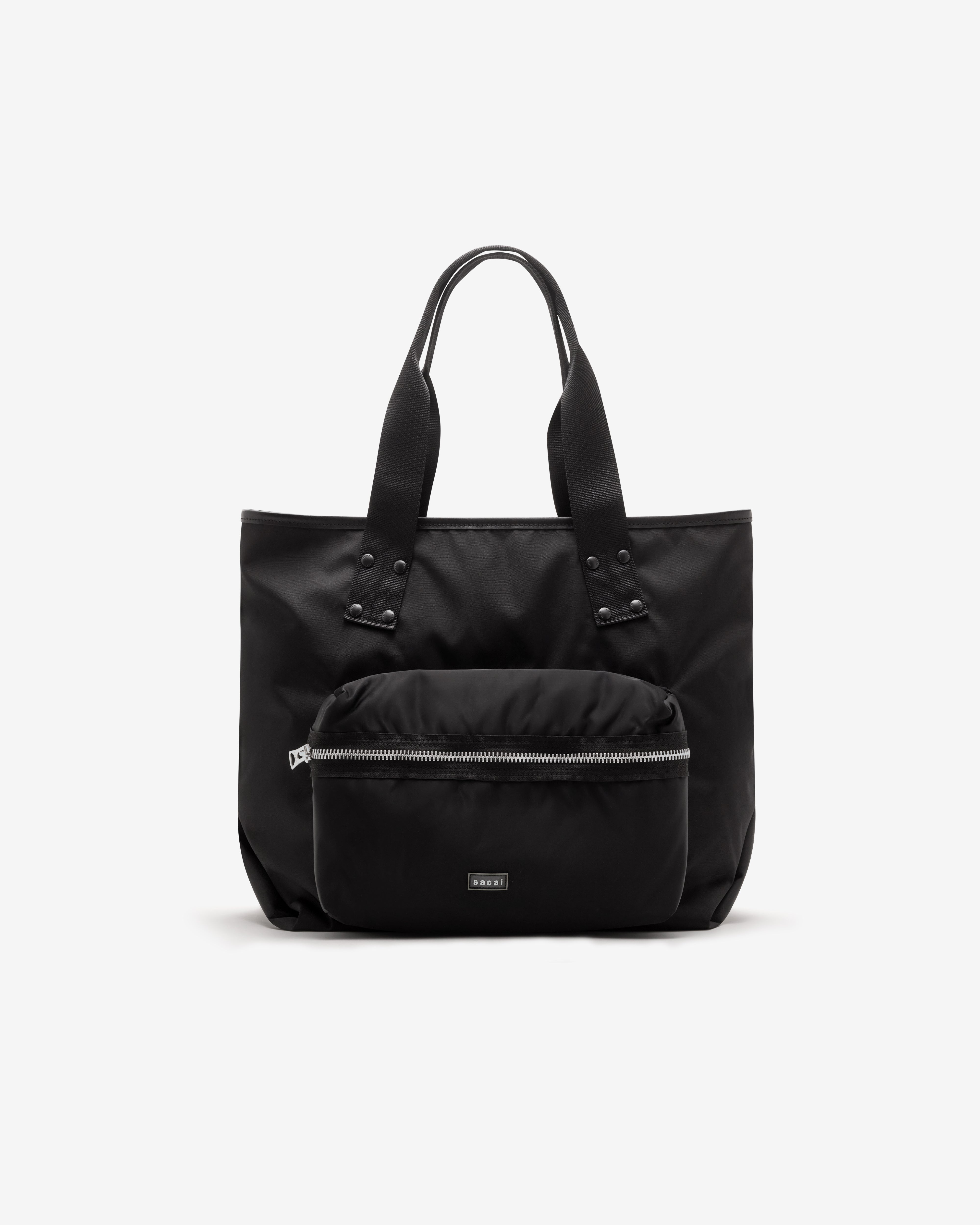 Sacai: Pocket Large Tote Bag (Black) | Dover Street Market London