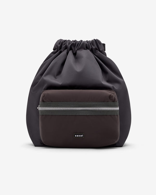 Sacai -  Pocket Knapsack - (Black/Brown)