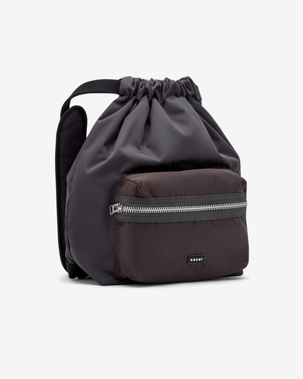 Sacai -  Pocket Knapsack - (Black/Brown)