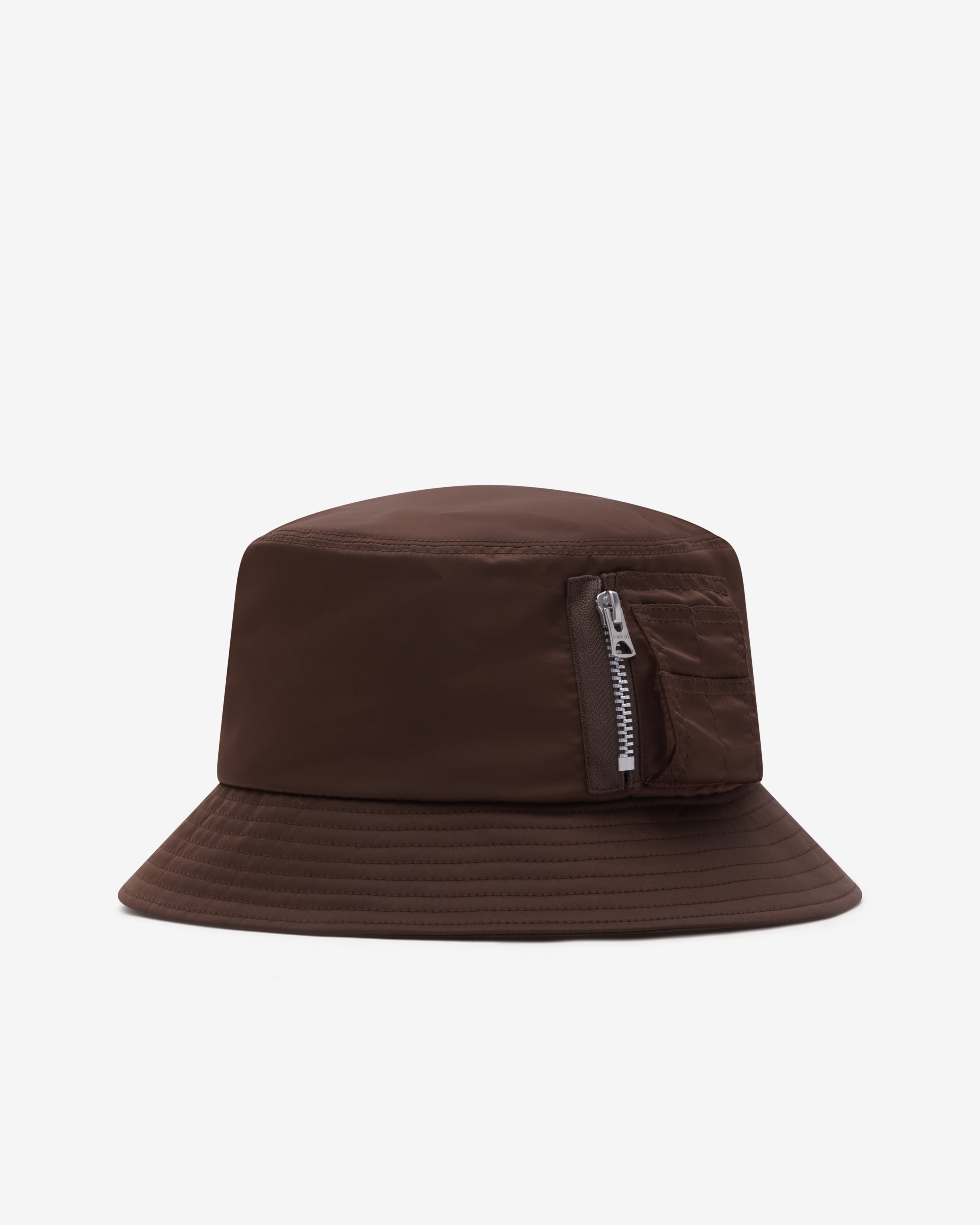 Sacai: Zip Pocket Hat (Light Brown) | Dover Street Market London