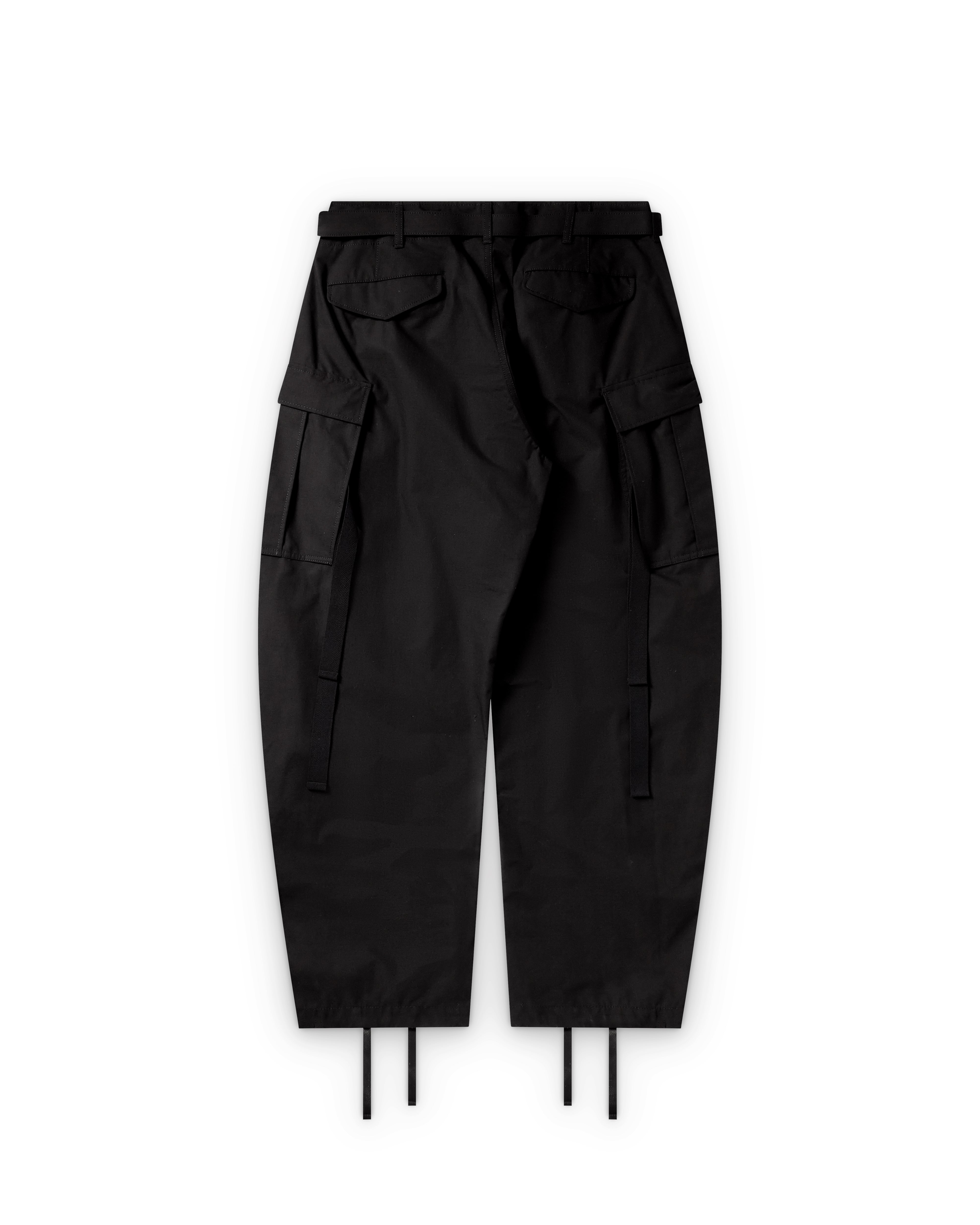 Sacai : Men's Rip Stop Pants (Black) | Dover Street Market London