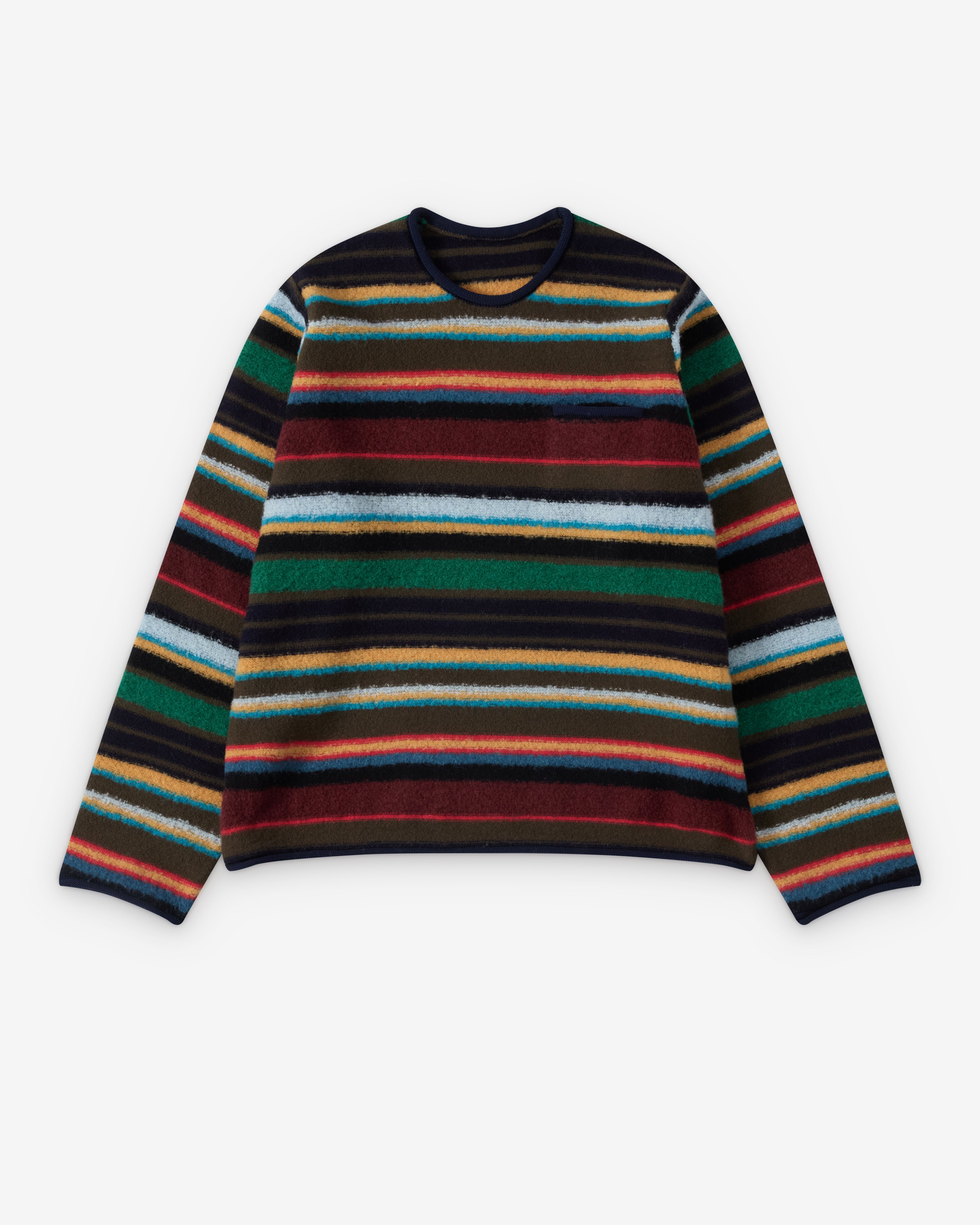 Sacai : Men's Mix Knit Pullover (Stripe/Multi) | Dover Street