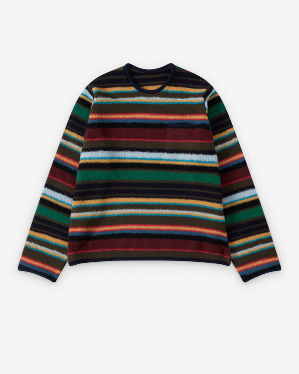 Sacai  - Men's Mix Knit Pullover - (Stripe/Multi)