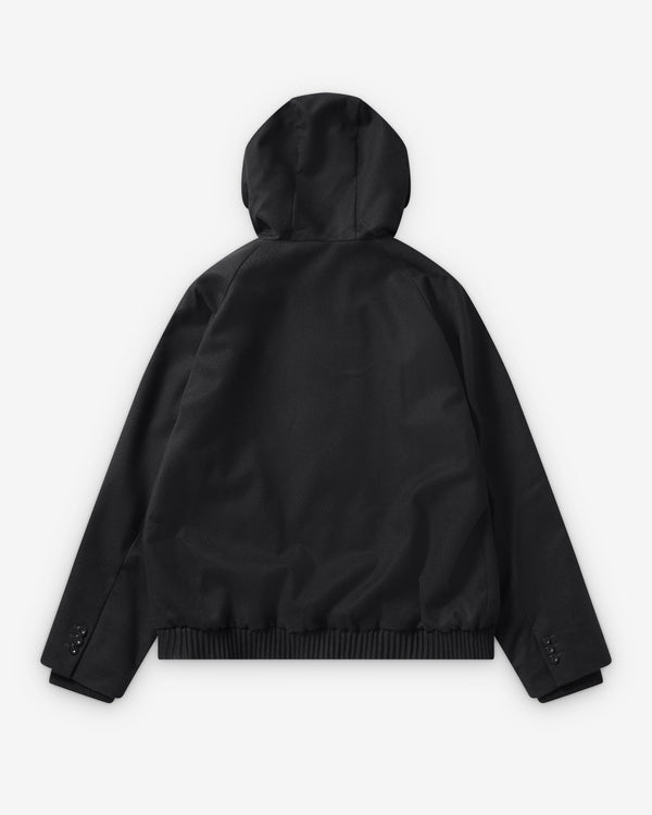 Sacai  - Men's Flannel Hoodie - (Black)