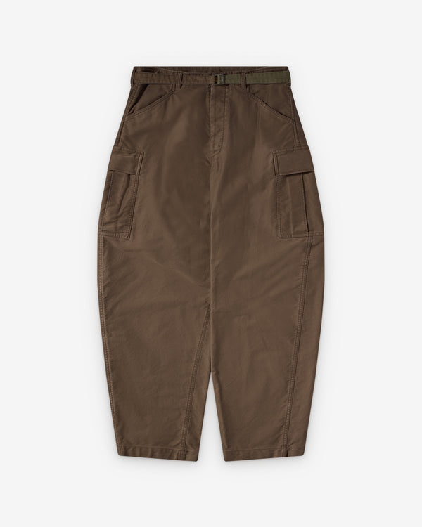 Sacai  - Men's Sueded Cotton Trousers - (Khaki)