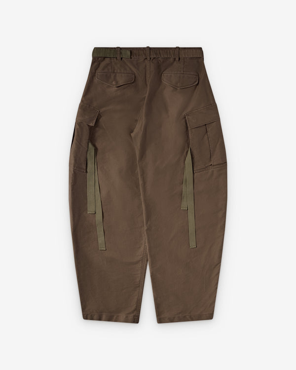 Sacai  - Men's Sueded Cotton Trousers - (Khaki)