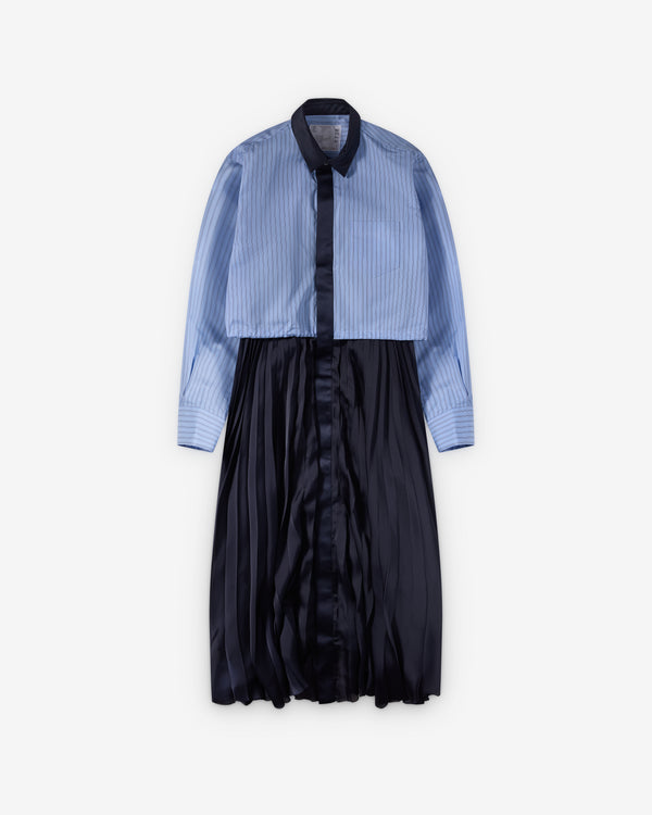 Sacai  - Women's Poplin Dress - (Blue)