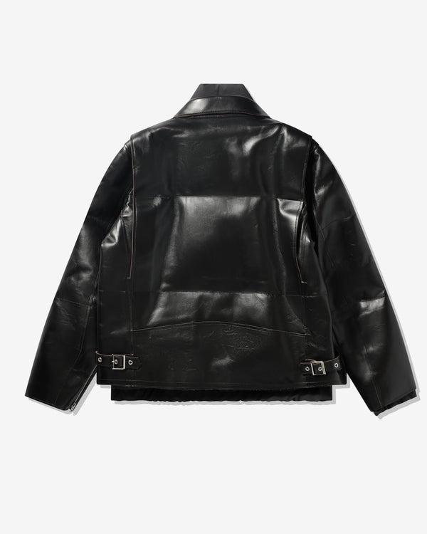 Sacai  - Men's Leather Puffer Blouson - (Black)