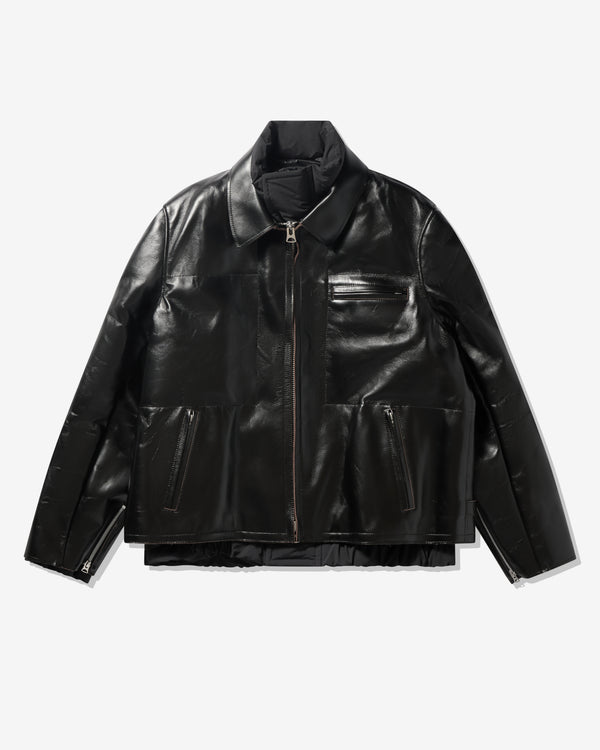 Sacai  - Men's Leather Puffer Blouson - (Black)