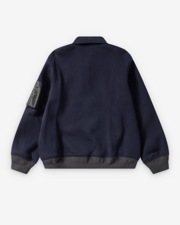 Sacai  - Men's Sponge Sweat Polo Shirt - (Navy)