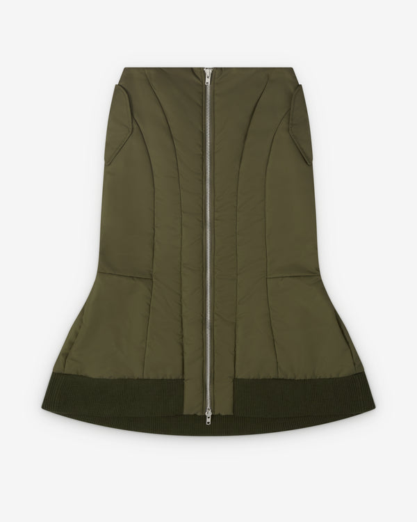 Simone Rocha  - Women's Padded Sculpt Bomber Skirt - (Khaki)