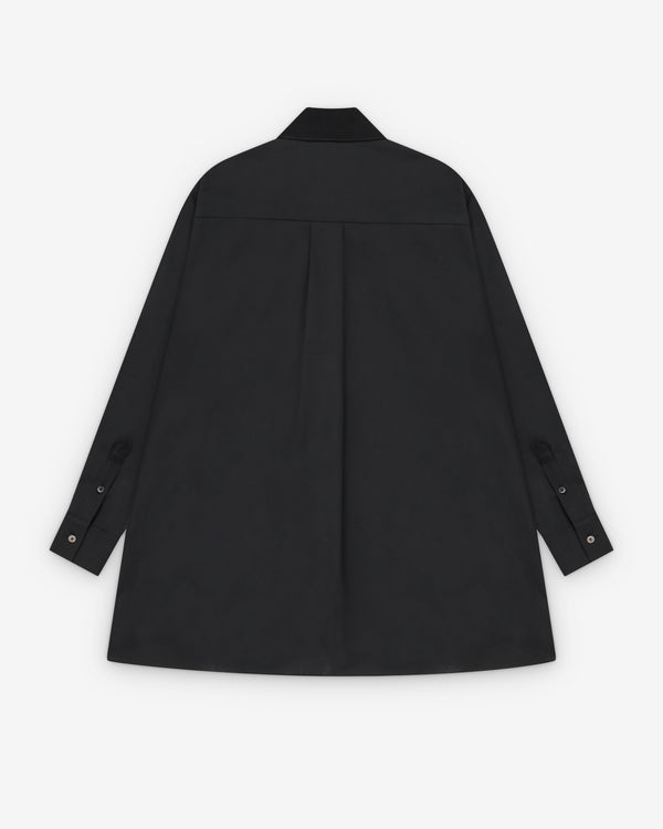 Sacai  - Women's Suiting X Crepe Back Satin Shirt - (Black)