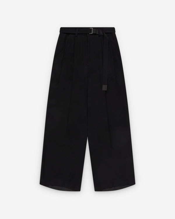 Sacai  - Women's Crepe Back Satin Pants - (Black)