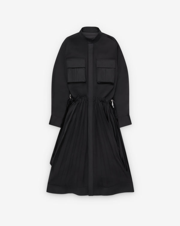 Sacai  - Women's Taffeta Bonding X Satin Dress - (Black)