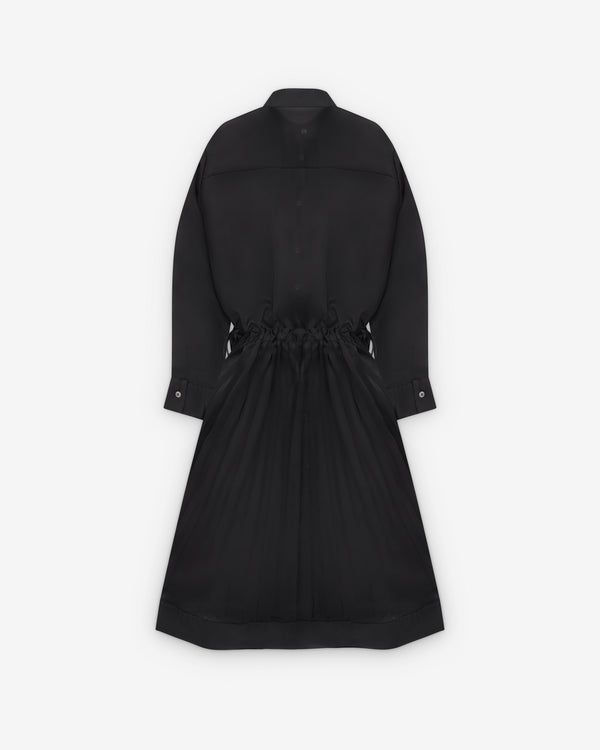 Sacai  - Women's Taffeta Bonding X Satin Dress - (Black)