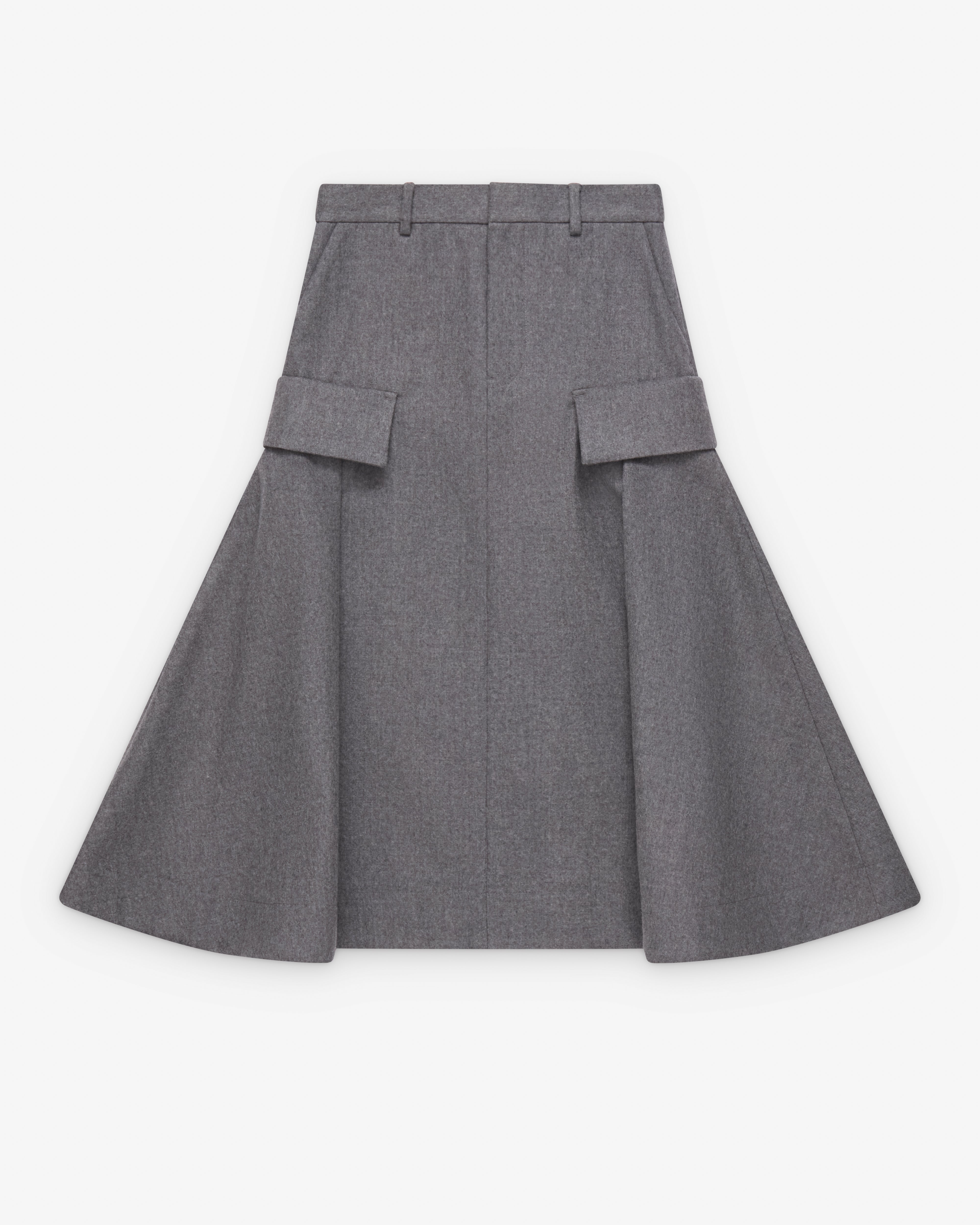 Sacai : Women's Wool Flannel Skirt (Grey) | Dover Street Market London