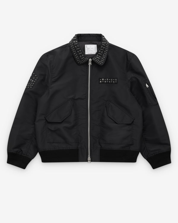 Sacai - Studded Nylon Twill Blouson - (Black)