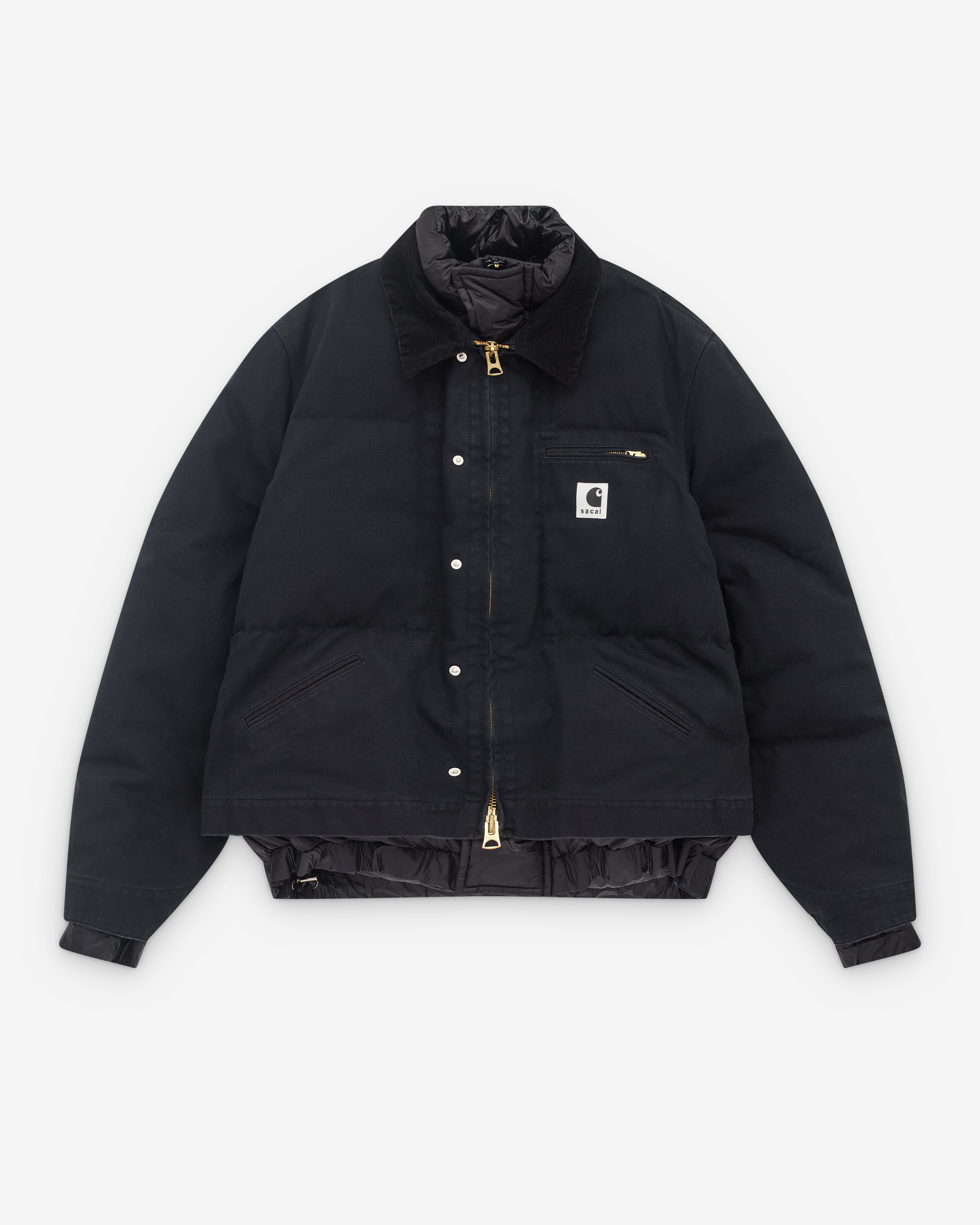 sacai × Carhartt WIP 23AW Canvas MA-1 黒1 Sacai - Sacai X Carhartt WIP Canvas x MA-1 Jacket Michigan | HBX